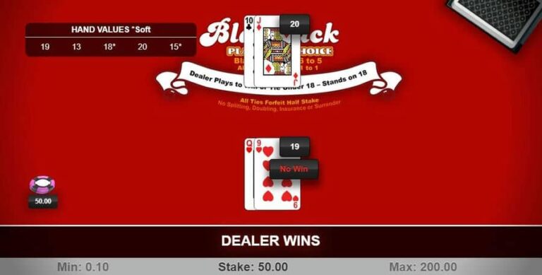 Blackjack Players Choise