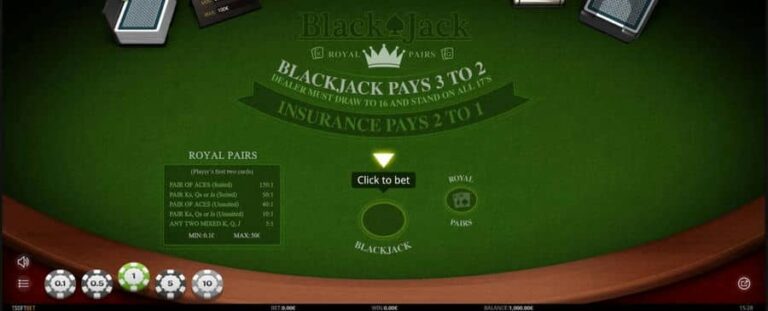 Blackjack Royal Pairs