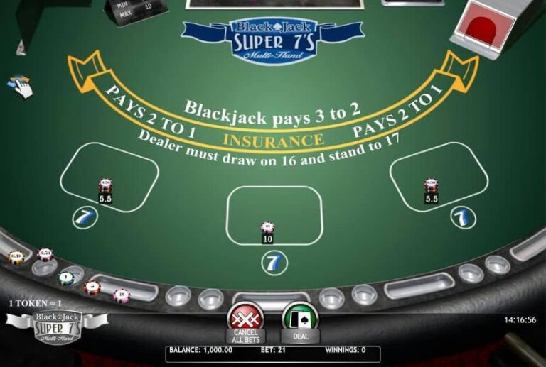 Blackjack Super 7s MH