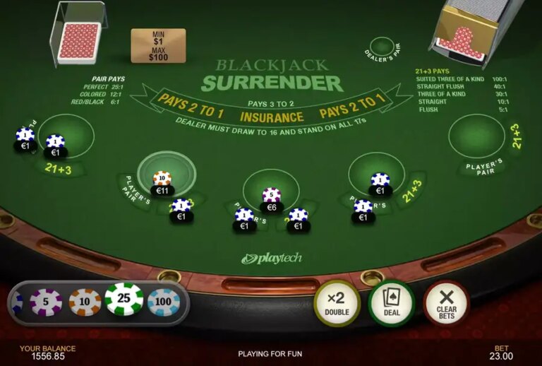 Blackjack Surrender (Playtech Origins)