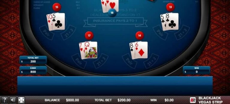 Blackjack Vegas Strip (Red Rake)