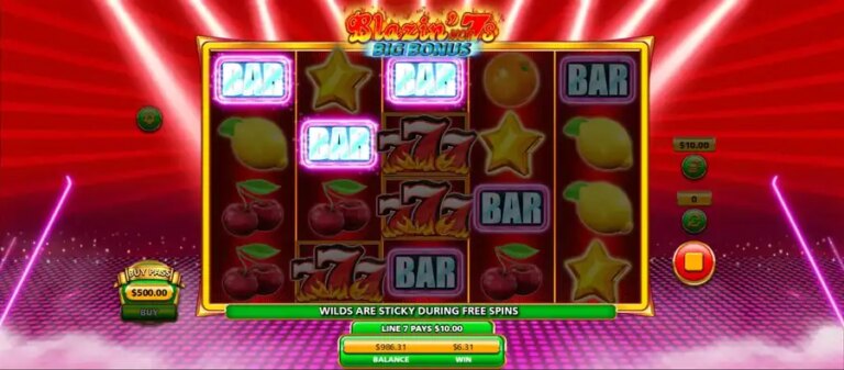 Blazin Hot 7s Big Bonus