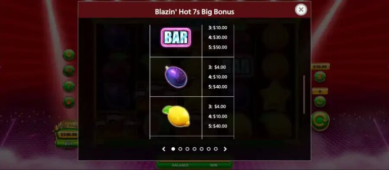 Blazin Hot 7s Big Bonus