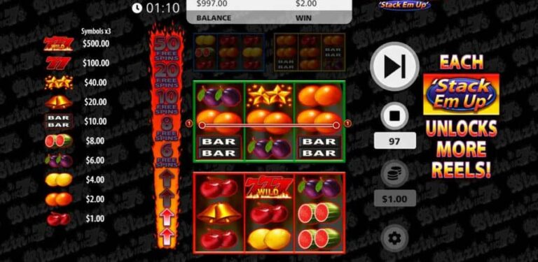 Blazin Hot 7s Stack Em Up