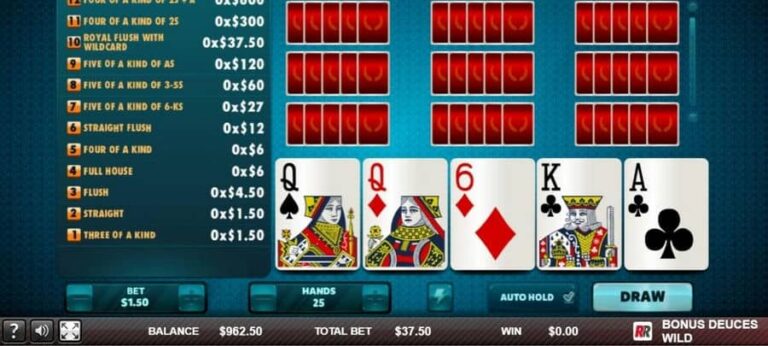 Bonus Deuces Wild (Red Rake)