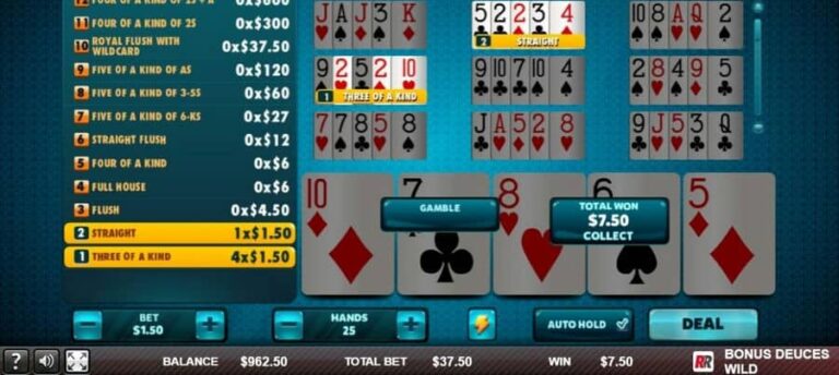 Bonus Deuces Wild (Red Rake)