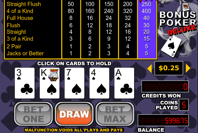 Bonus Poker Deluxe (RTG)