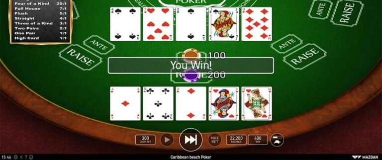 Caribbean Beach Poker (Wazdan)