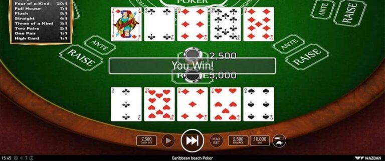 Caribbean Beach Poker (Wazdan)