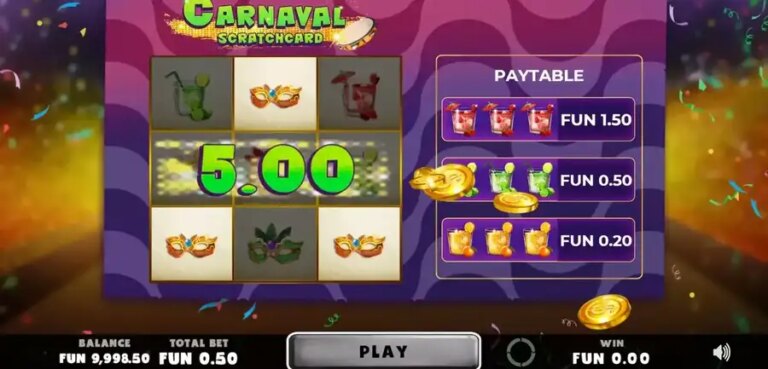 Carnaval Scratchcard