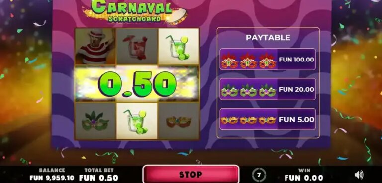Carnaval Scratchcard