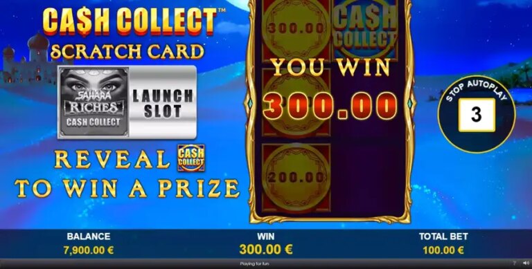 Cash Collect Scratch Card