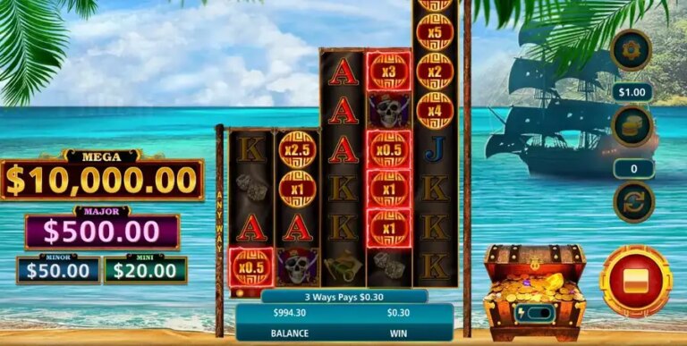 Cash Falls Pirate’s Trove