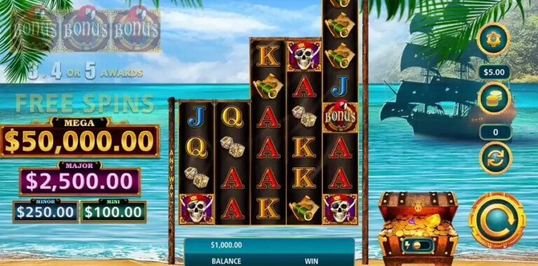 Cash Falls Pirates Trove