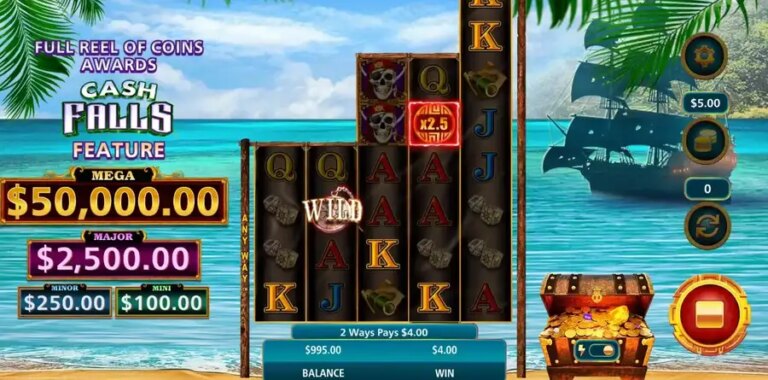 Cash Falls Pirates Trove
