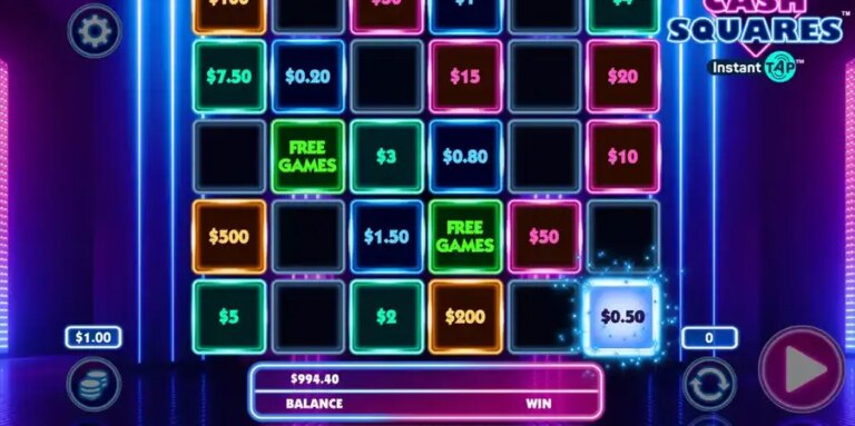 Cash Squares Instant Tap