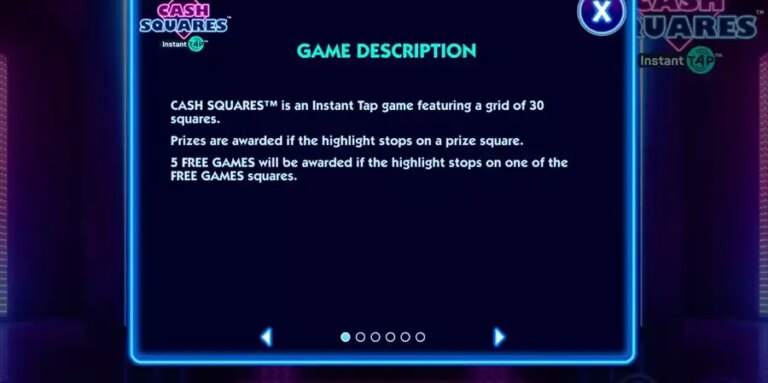 Cash Squares Instant Tap