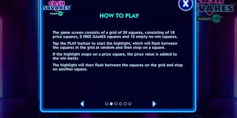 Cash Squares Instant Tap