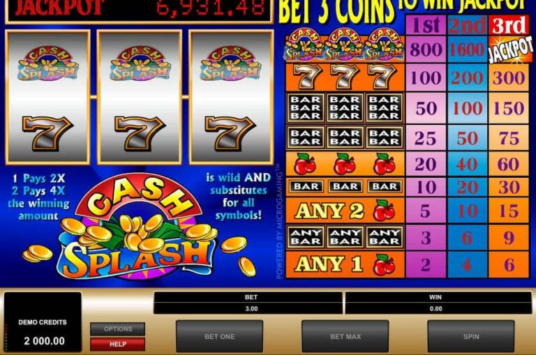 Cash Splash 3 Reel