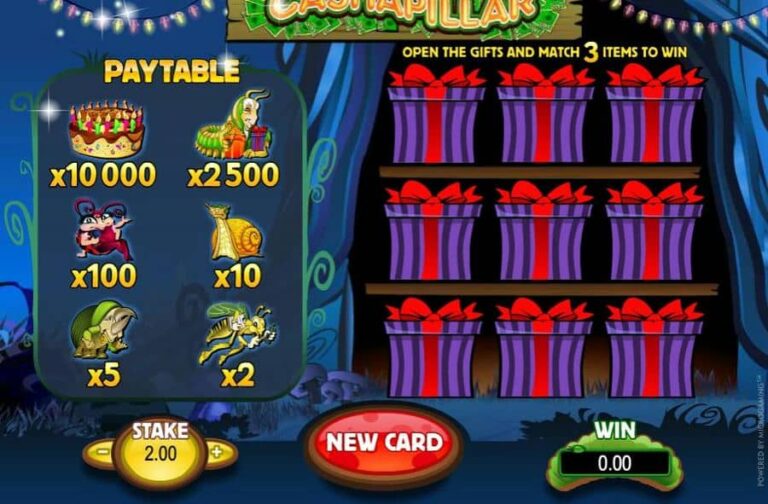 Cashapillar Scratch Card