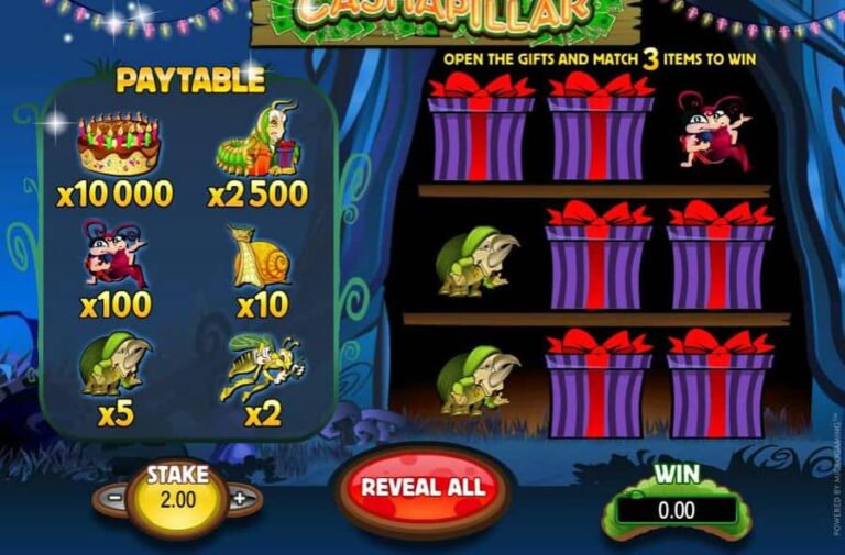 Cashapillar Scratch Card
