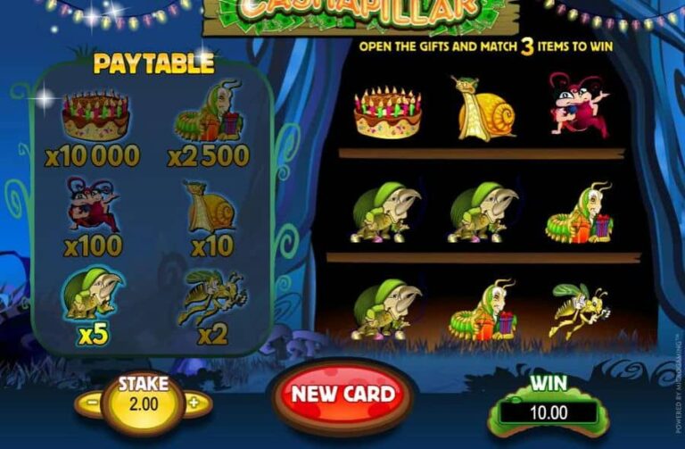 Cashapillar Scratch Card