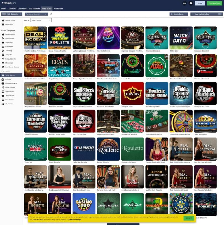 CasinoEuro (Table Games)