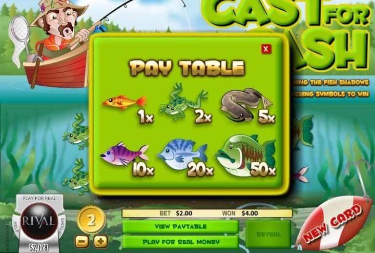 Cast for Cash Scratch and Win