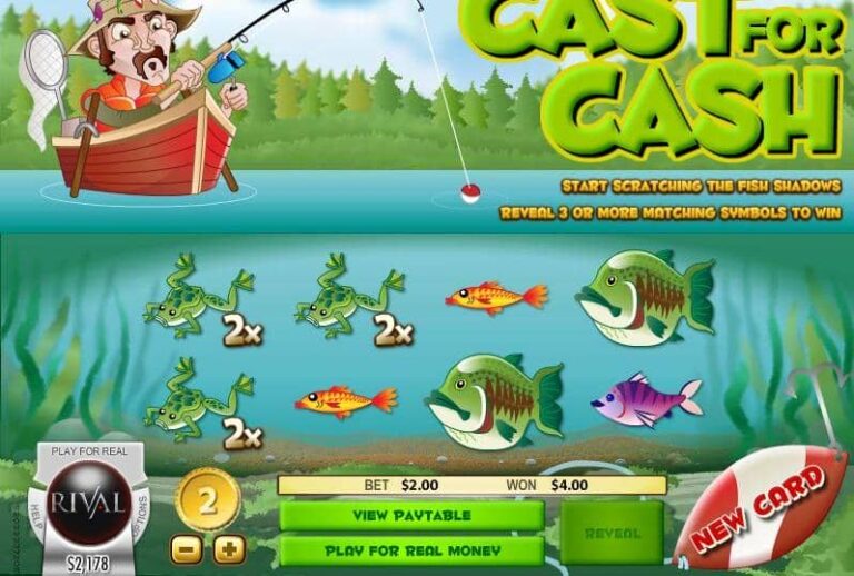 Cast for Cash Scratch and Win