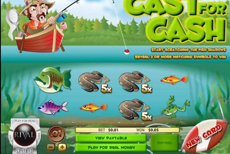 Cast for Cash Scratch and Win