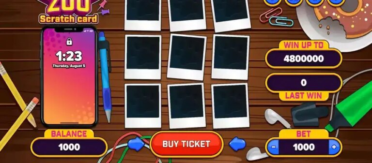 Celebrity Zoo Scratch Card