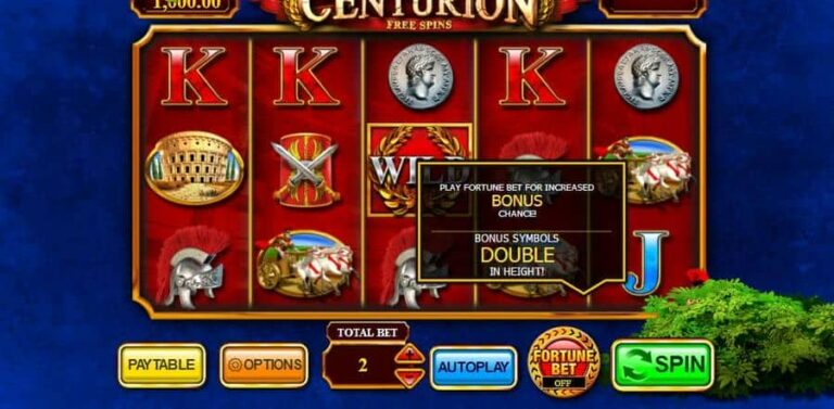 Centurion Free Spins