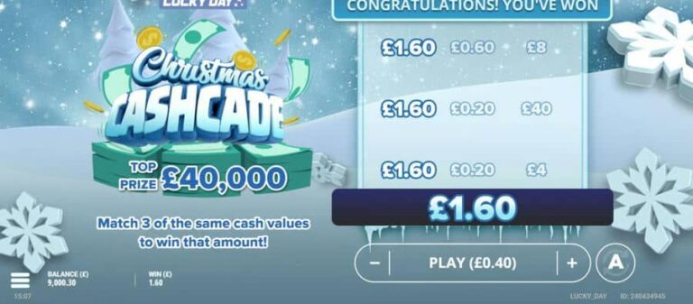 Christmas Cashcade