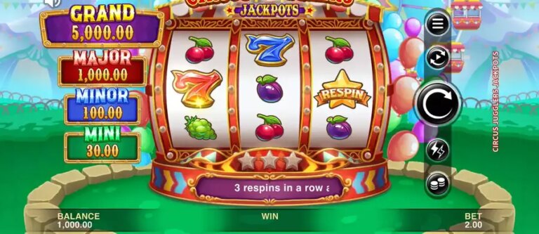 Circus Jugglers Jackpots