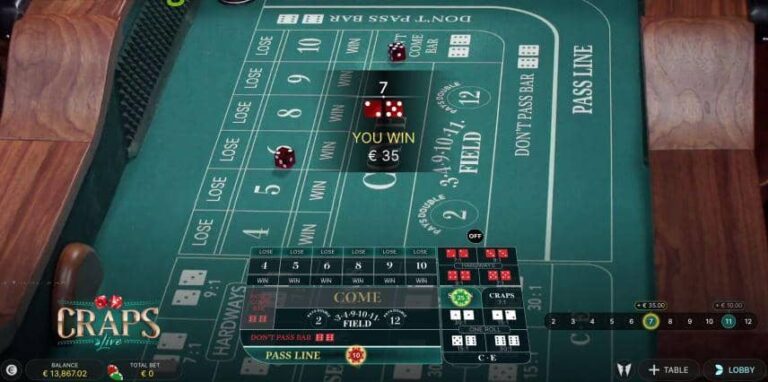 Craps Live (Evolution Gaming)