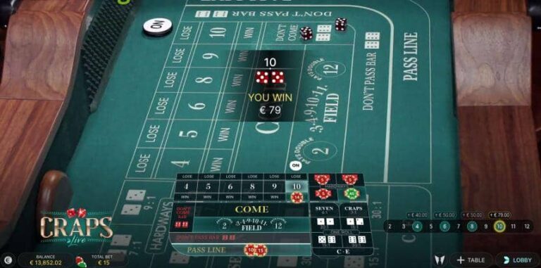 Craps Live (Evolution Gaming)