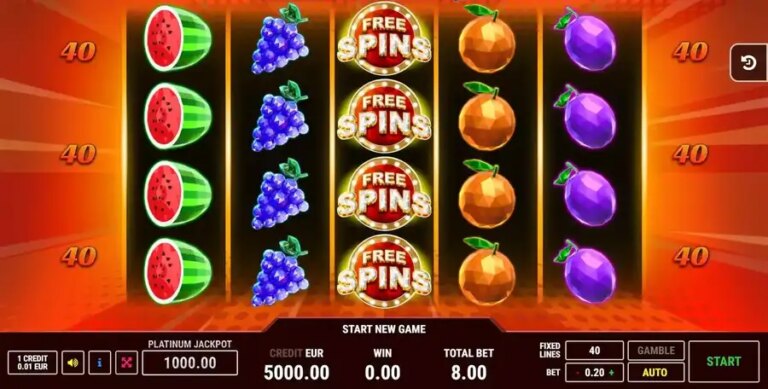 Crystal Hot 40 Free Spins