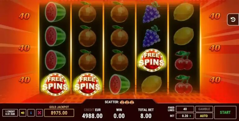 Crystal Hot 40 Free Spins