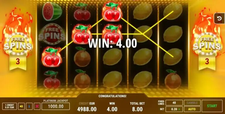 Crystal Hot 40 Free Spins