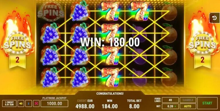 Crystal Hot 40 Free Spins