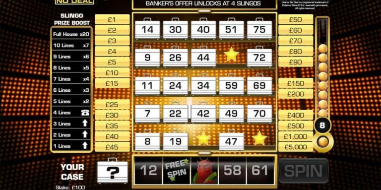 Deal Or No Deal Slingo Us