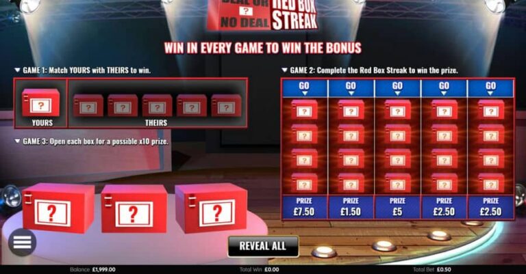 Deal or No Deal Red Box Streak