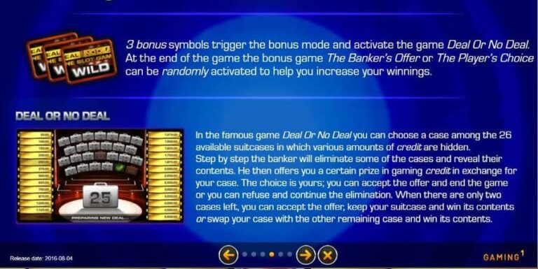 Deal or No Deal The Slot Game