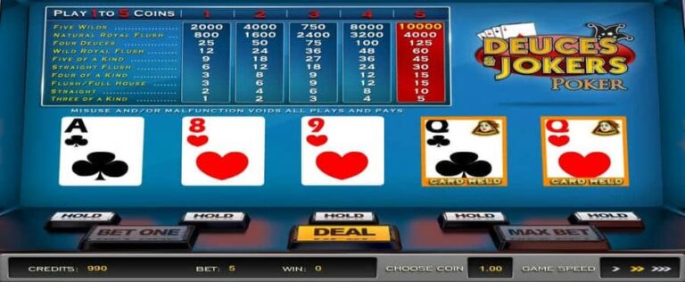 Deuces & Jokers Poker (Nucleus Gaming)