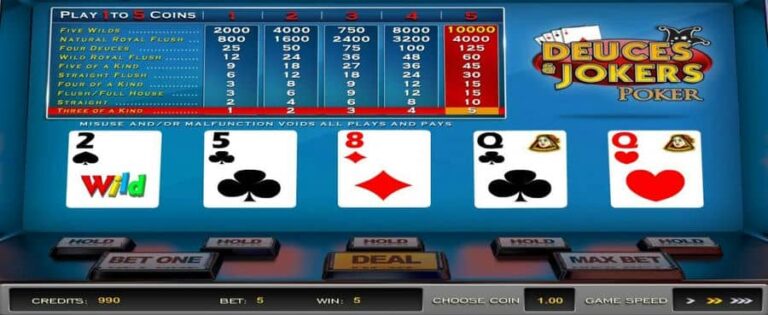 Deuces & Jokers Poker (Nucleus Gaming)