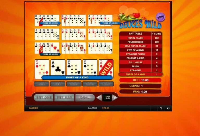 Deuces Wild 10 Hands (GVG)