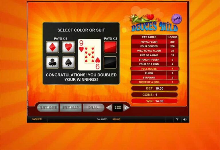 Deuces Wild 10 Hands (GVG)