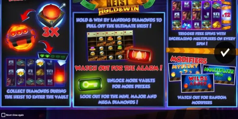 Diamond Heist Hold & Win