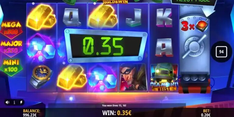 Diamond Heist Hold & Win