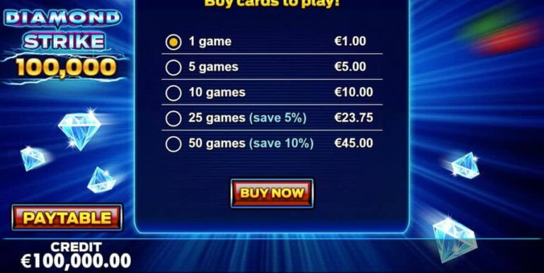 Diamond Strike Scratchcard